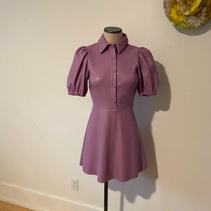 Adorable faux leather lilac dress from Zara tags still on!